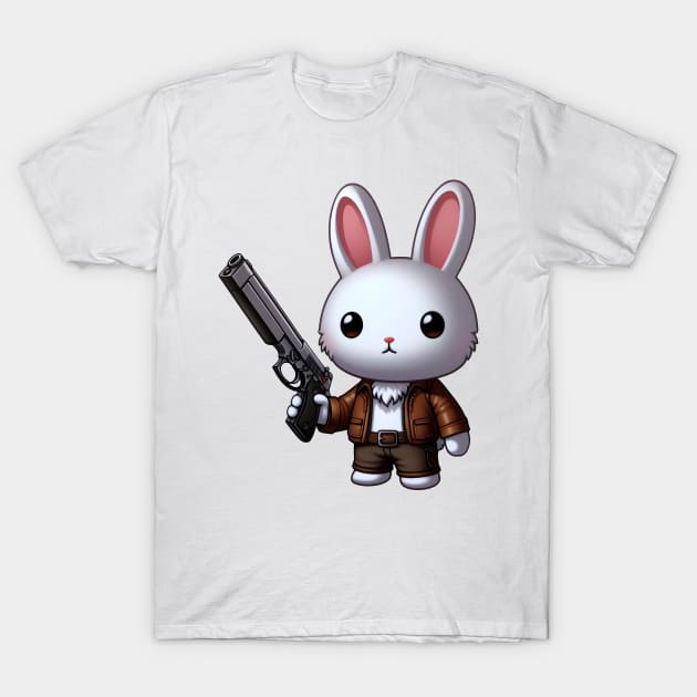 Tactical Bunny T-Shirt by Rawlifegraphic